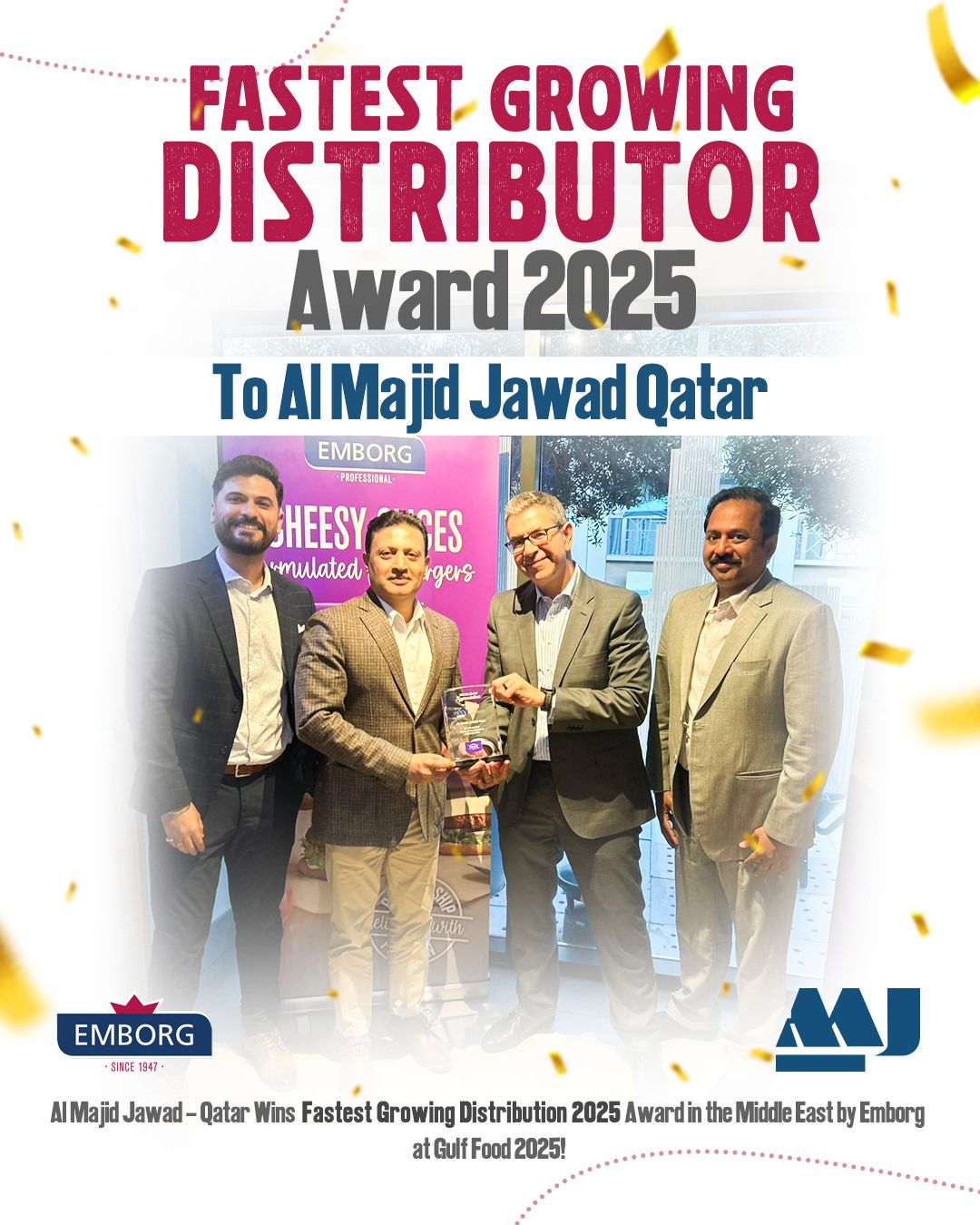 Fastest Growing Distribution 2025 recognition at Gulfood